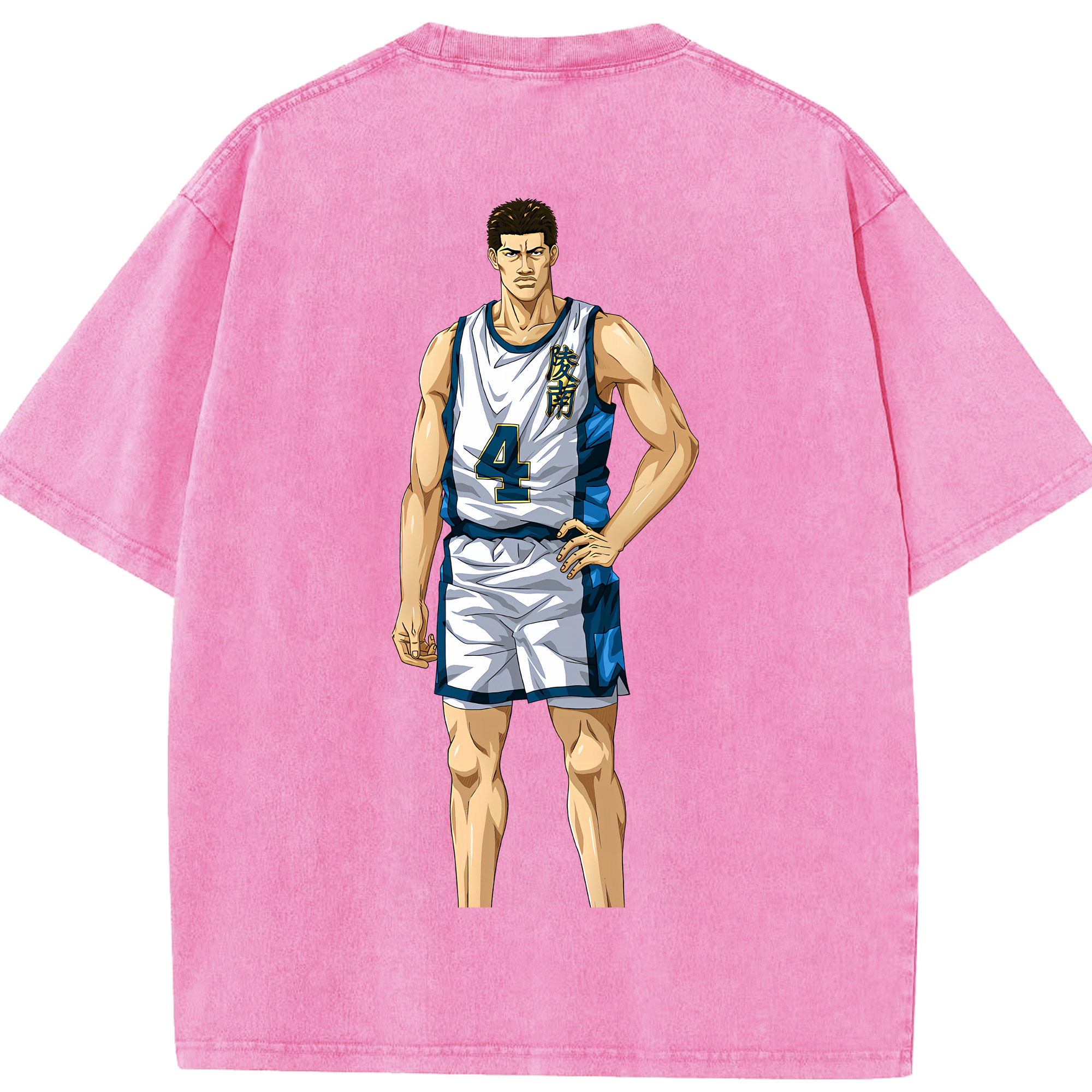（画像用） SLAM DUNK／スラムダンク 綿100% ヴィンテージ風 半袖Tシャツ（背面プリント）